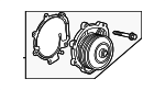 40009584 - Cooling System: Water Pump Assembly for Cadillac: Escalade, Escalade ESV | Chevrolet: Silverado 1500, Silverado 1500 LTD, Suburban, Tahoe | GMC: Sierra 1500, Sierra 1500 Limited, Yukon, Yukon XL Image