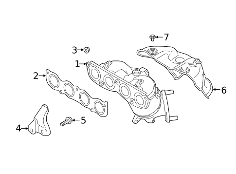 Exhaust Manifold for 2021 Hyundai Veloster #0
