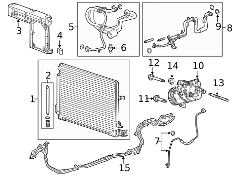 A/C Accumulator/Receiver Drier for 2016 Cadillac CT6 #0