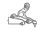 95534101750 - : Suspension Control Arm for Porsche: Cayenne Image