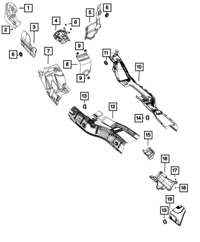 68044766AA - Exhaust: Heat Shield for Mopar Image image