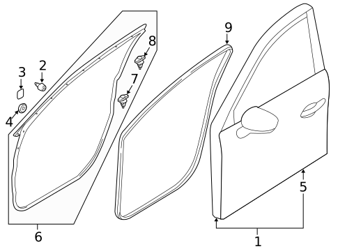 Door & Components for 2014 Mazda CX-5 #1