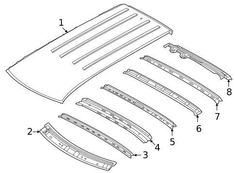 Roof & Components for 2025 Kia Carnival #0