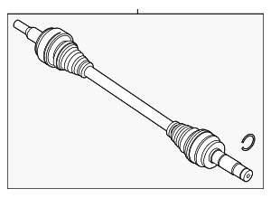 L1MZ4K139B - : Drive Axle for Ford: Explorer, Police Interceptor Utility Image