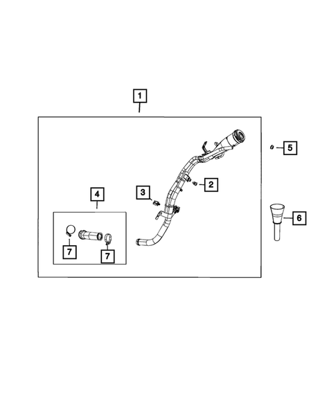 Fuel Tank Filler Tube for 2023 Jeep Cherokee #0