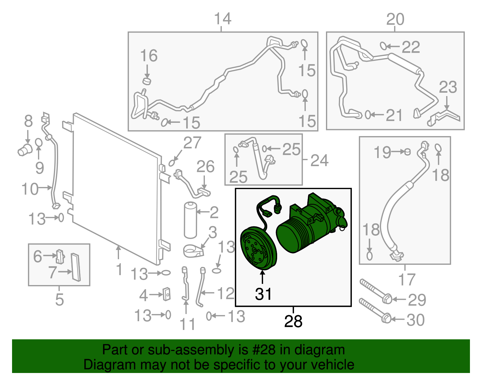 Compressor Assembly - Nissan (92600-1LA5B)