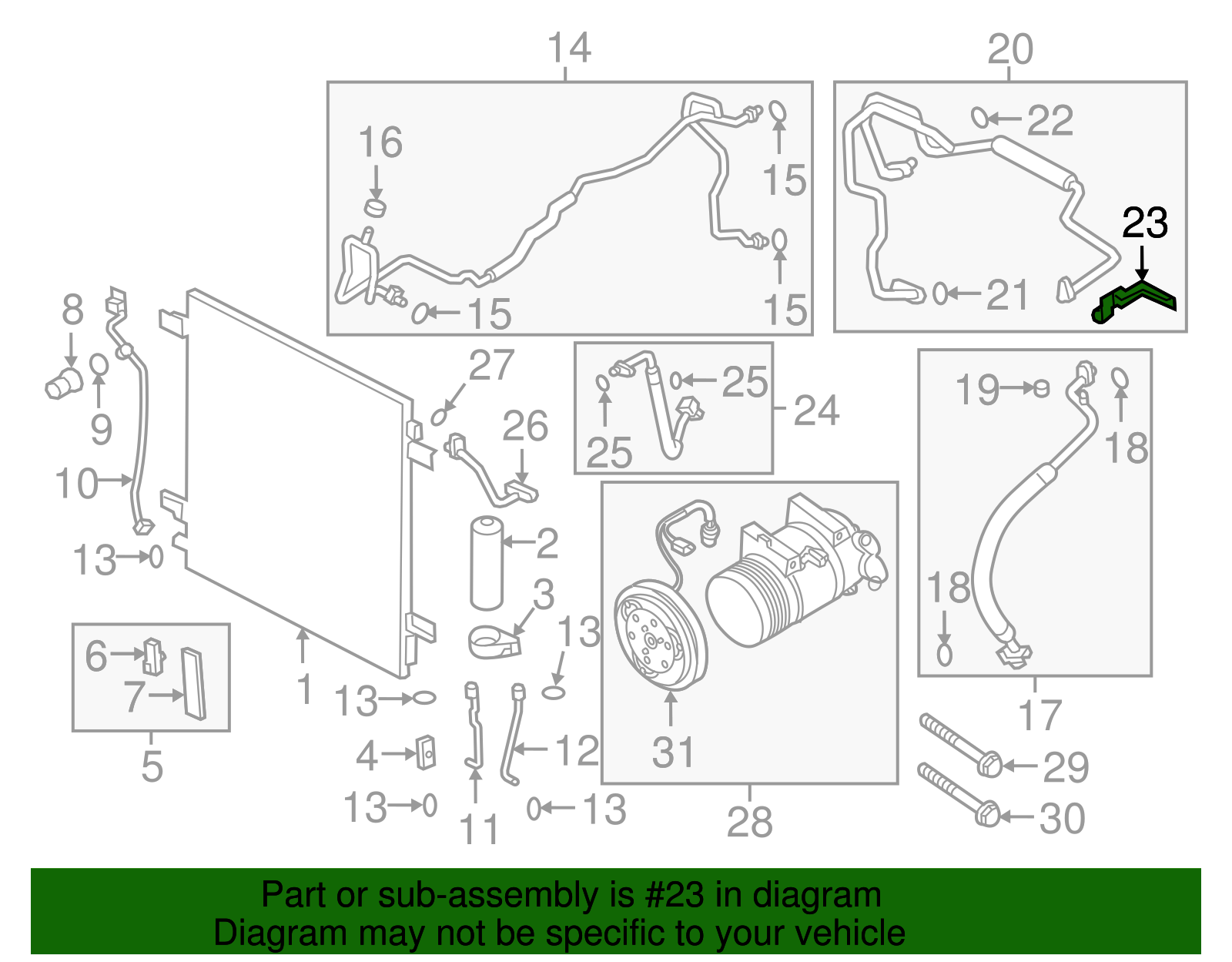 Rear Suction Hose Bracket - Nissan (92457-6JR0A)