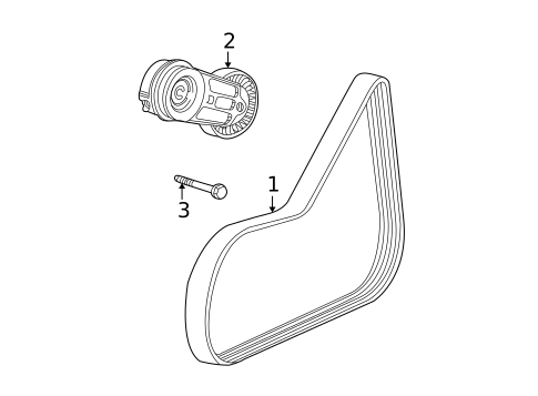 Belts & Pulleys for 2000 Saturn LS #0
