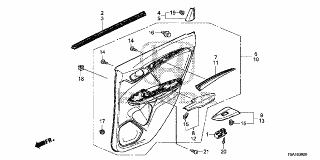 Rear Door Lining for 2016 Honda Fit #0