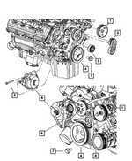 68050640AA - Cooling: A/c Compressor Pulley Hub Kit for Mopar Image