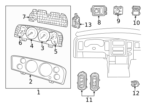 Switches for 2003 Dodge Ram 3500 #0