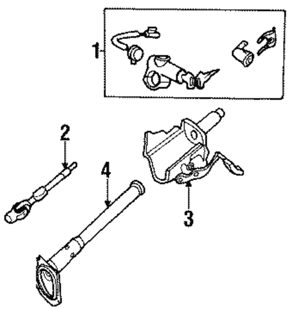 Cylinder & Keys - Nissan (K9810-75P11)
