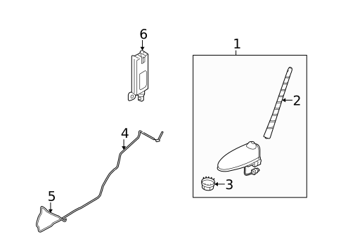 Antenna & Radio for 2009 Kia Borrego #0