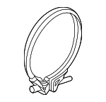 18328612537 - Engine: Turbocharger Clamp for BMW: 340i, 340i GT xDrive, 340i xDrive, 440i, 440i Gran Coupe, 440i xDrive, 440i xDrive Gran Coupe, 540i, 540i xDrive, 640i xDrive Gran Turismo, 740i, 740i xDrive, 745e xDrive, 840i, 840i Gran Coupe, 840i xDrive, 840i xDrive Gran Coupe, M2, M240i, M240i xDrive, M340i, M340i xDrive, M440i, M440i Gran Coupe, M440i xDrive, M440i xDrive Gran Coupe, X3, X4, X5, X6, X7, Z4 Image