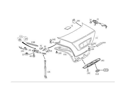 Trunk Lid for 2006 Mercedes-Benz CL55 AMG #0