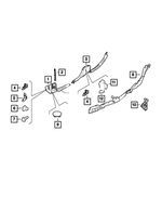 6106223AA - Interior Trim: Tapping Round Head Screw for Mopar Image