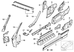 41118170625 - Bodywork: Lower Left Exterior Lateral Part for BMW Image