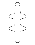 6345148010 - : Luggage Rack Stud for Lexus: RX350L, RX450hL Image