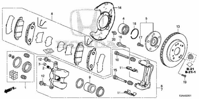 Front Brake (2) for 2017 Honda Accord #0