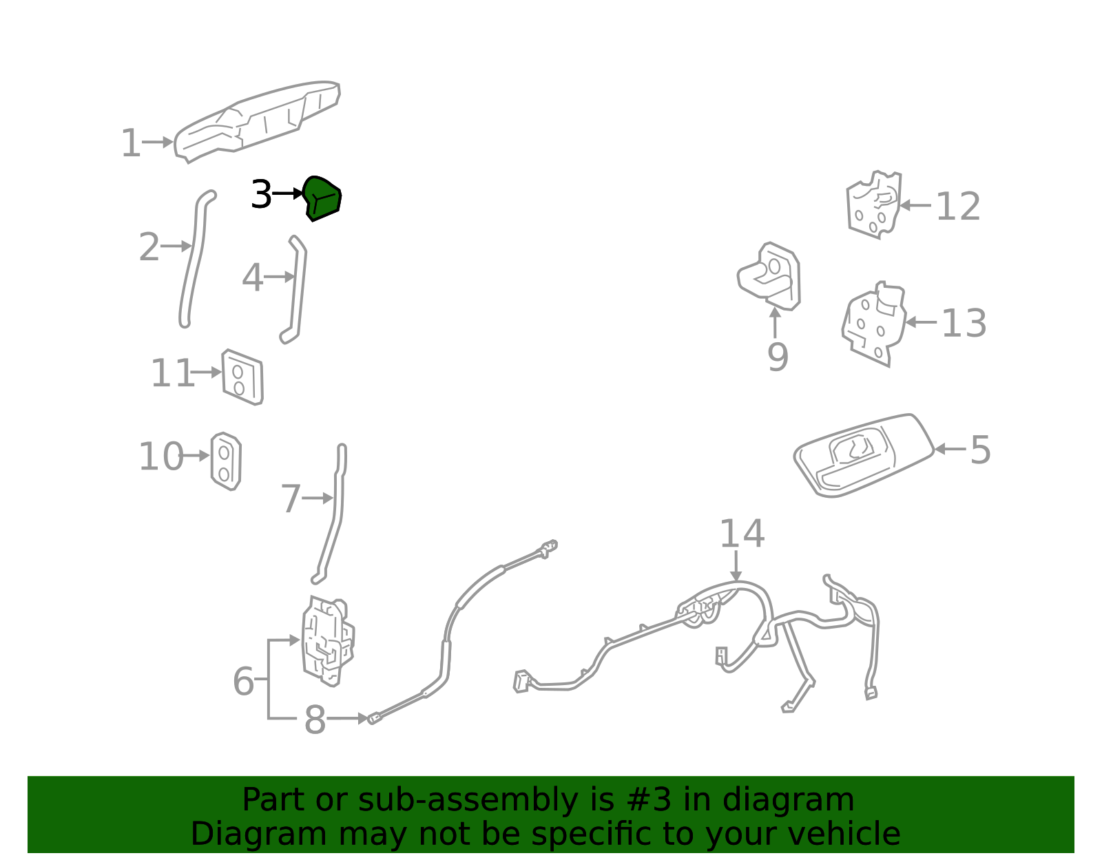 Front Side Door Lock Cylinder 20825032 | OEM Parts Online
