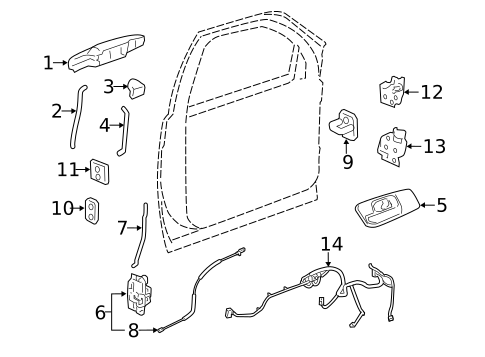 Front Door for 2008 Chevrolet Silverado 1500 #0