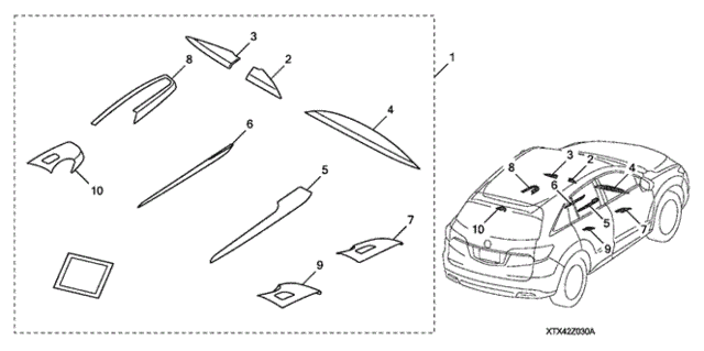 Interior Trim (Wood) for 2017 Acura RDX #0
