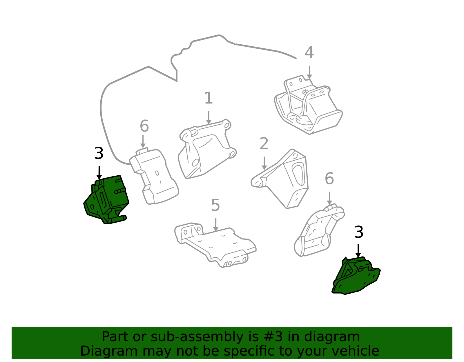 1989-1999 Toyota Engine Mount (Front) 12361-62090 | Freeman Toyota Partsa