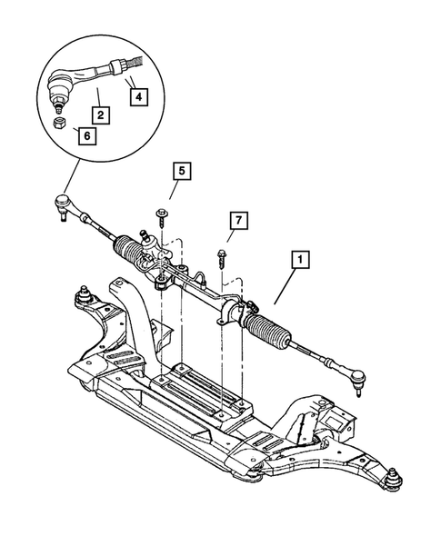 Steering Gear for 2002 Dodge Neon #0