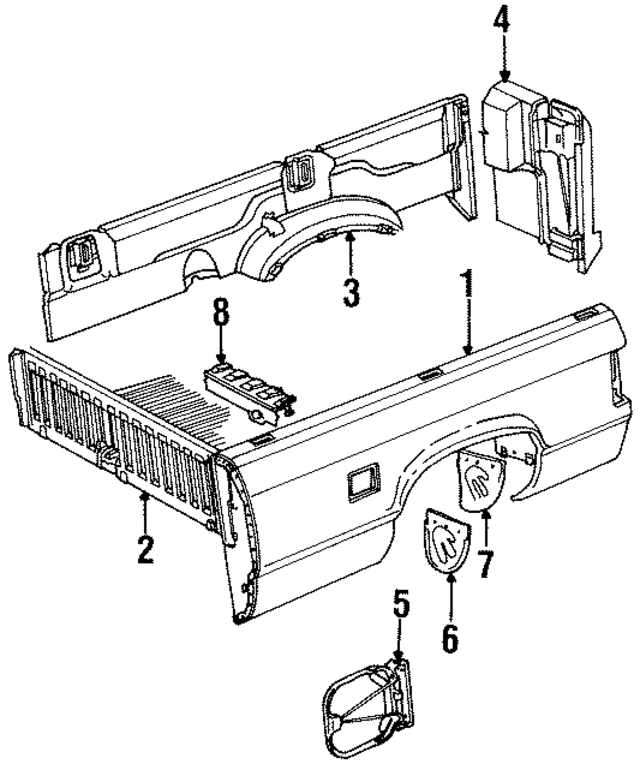 4335068 - Body: Outer Panel for Mopar Image