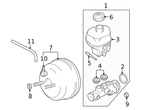 Master Cylinder - Components On Dash Panel for 2013 Ram 2500 #3