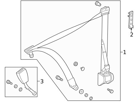 Front Seat Belts for 1998 Mercedes-Benz E300 #0