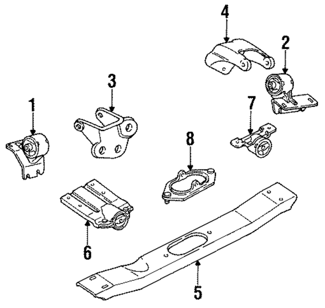 52058503AB - Engine: Insulator for Mopar Image