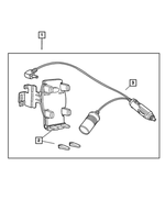 82206685 - Mopar Accessories - Component Parts: Cellular Phone Mounting Kit for Mopar Image