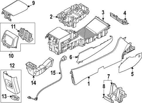 Console for 2025 Hyundai Tucson #0