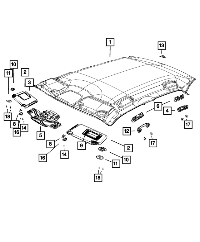 1TN62ML2AC - Interior Trim: Grab Handle, Right for Mopar Image