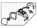 87610R0600 - Body: Mirror Assembly for Kia: Carnival Image