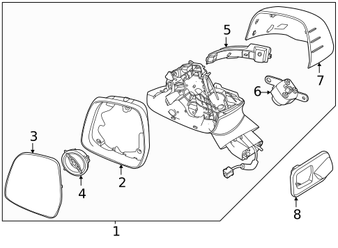 Outside Mirrors for 2025 Kia Carnival #0