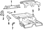E3SZ6343235A - Body: Lock Mount Bracket for Ford: Thunderbird | Mercury: Cougar Image