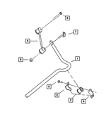 5272923AA - Rear Suspension: Rear Sway Bar for Chrysler: PT Cruiser Image