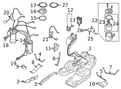 Diesel Fuel Supply for 2013 Audi Q7 #0
