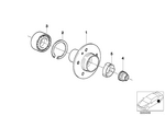 33411131121 - Rear Axle: Drive Flange for BMW Image