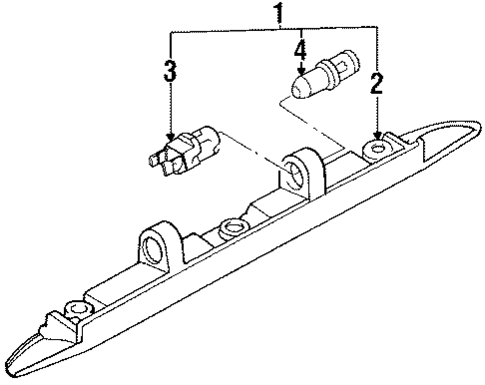 License Lamps for 1994 Volkswagen Corrado #0