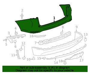 2018-2024 Chevrolet Equinox Rear Upper Bumper Cover 84256328 GM ...