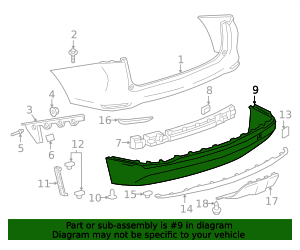 2022-2024 Chevrolet Equinox Rear Bumper Lower Fascia 84861057 | Chevy ...