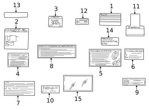 Labels for 2000 Toyota Land Cruiser #0