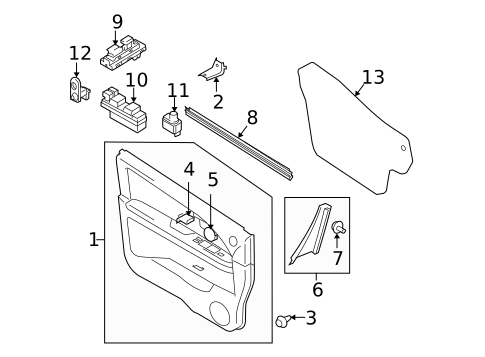Mirrors for 2011 Suzuki SX4 #0