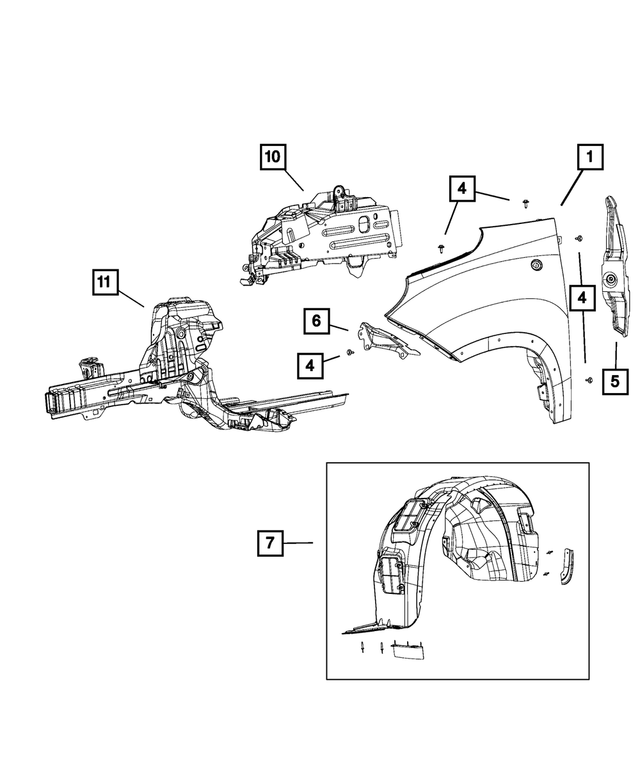 68200923AA - Body Sheet Metal Except Doors: Screw for Mopar Image image