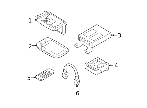 Entertainment System Components for 2009 Hyundai Santa Fe #0