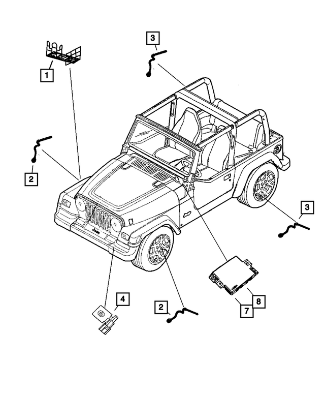 56026766 - Electrical: Brake Sensor Bracket, Right Front for Mopar Image