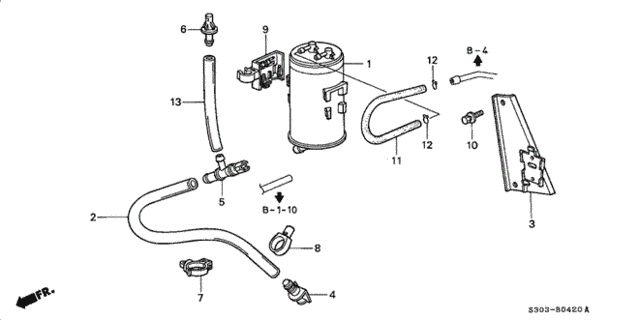 Canister (1) for 1997 Honda Prelude #0